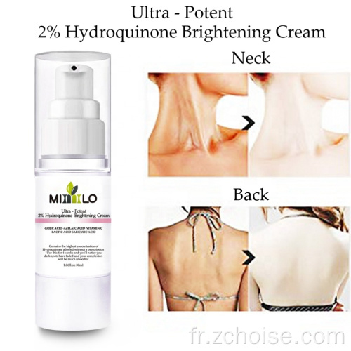 30 ml de crème décolorante 2% hydroquinone 4